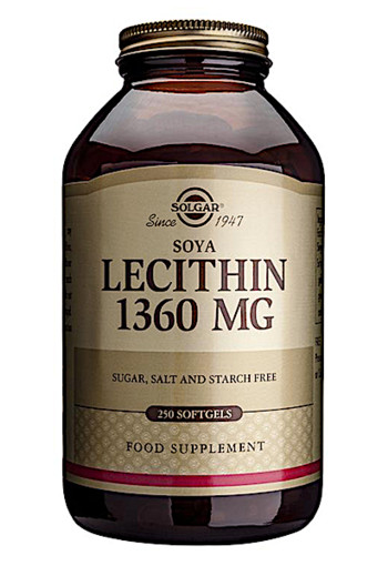 Solgar Vitamins Lecithin 1360mg (250 softgels)