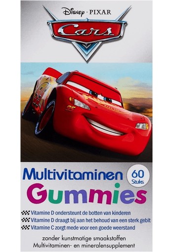 Dis­ney Cars mul­ti­vi­ta­mi­nes gum­mies 60 stuks