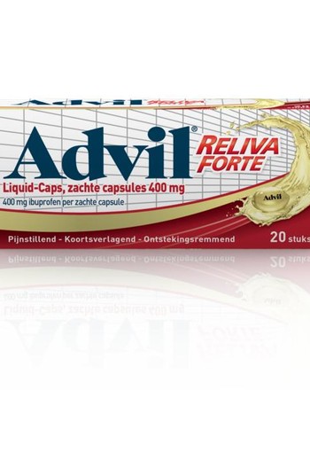 Advil Reliva liquid caps 400 mg (20 Capsules)