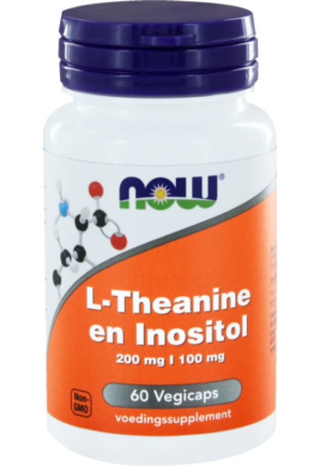 Now L-theanine 200 Mg Met Inositol 100 Mg 60vc