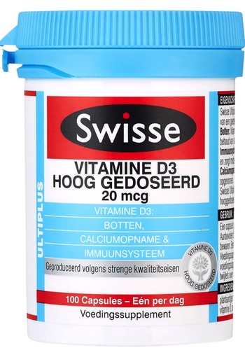 Swisse Vitamine D  100 capsules