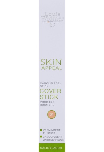 Louis Widmer Skin Appeal Coverstick Coverstick 01 Camouflagestift 1 st - Oranje