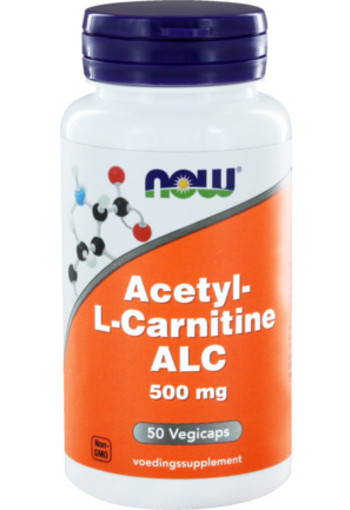 Now Acetyl L Carnitine 500 Mg 50ca