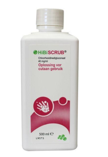 Hibiscrub Chloorhexidine gluconaat 40 mg / ml (500 Milliliter)