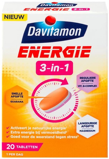 Davitamon Energie 3 in 1 (20 tabletten)