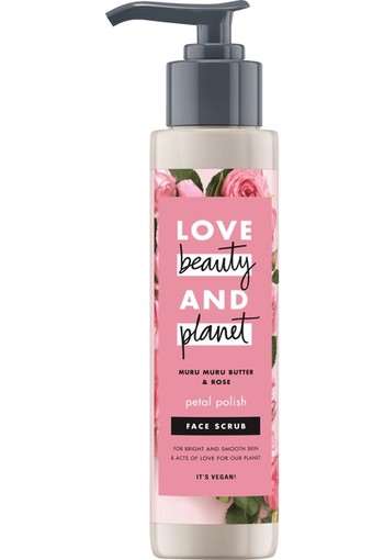 Love Beauty And Planet Muru Muru Butter & Rose Petal Polish Gezichtsscrub 125 ml