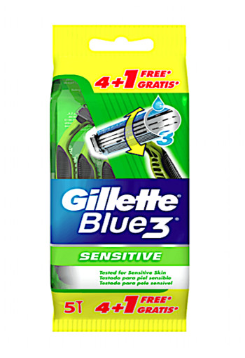 Gillette Blue Sensitive Wegwerpmesjes ( 5)