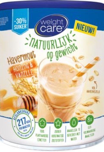 Weight Care Havershake honing/vanille (440 Gram)