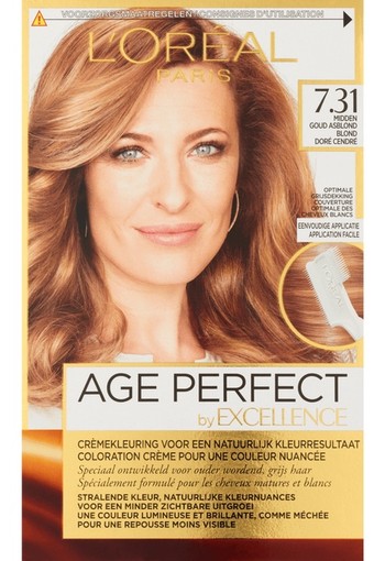 L’Oréal Paris Excellence Age Perfect 7.31 - Midden Asblond - Haarverf