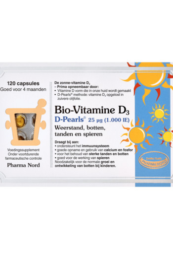 Pharma Nord Bio-Vitamine D3 D-Pearls Capsules 120 stuks