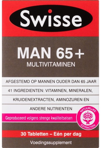 Swisse Ultivite Man 65+ Multivitaminen 30 stuks tablet