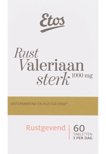 Etos Rust Valeriaan Sterk 1000 mg Tabletten 60 stuks