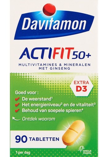Davitamon Actifit 50+ (90 tabletten)