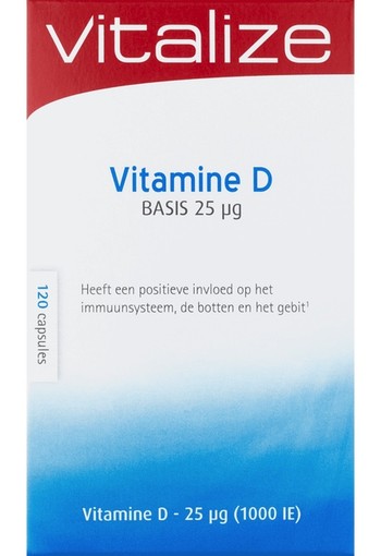 Vitalize Vitamine D Basis 25 μg Capsules 120 stuks capsule