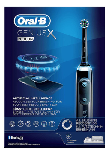 Oral-B Genius X 20000N Midnight Black Elektrische Tandenborstel Powered By Braun
