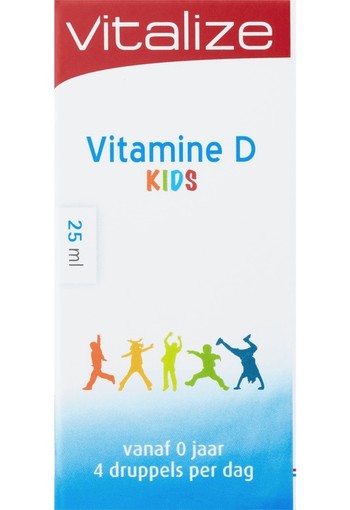 Vitalize Vitamine D Kids Druppels 25 ML druppels