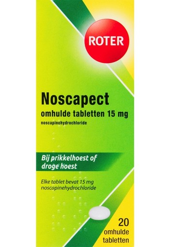 Roter Noscapect 20 stuks | Roter Noscapect 15 mg Hoesttabletten