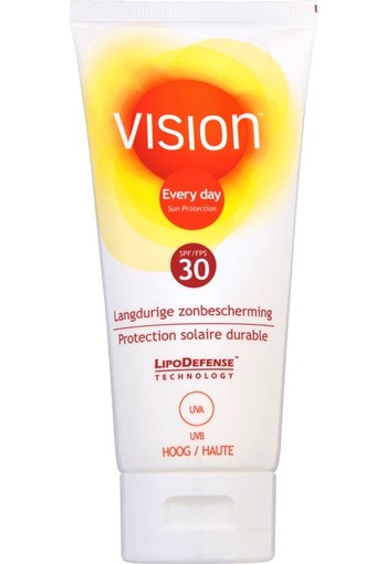 Vision Every Day Langdurige Zonbescherming Tube SPF30 | Vision High SPF30 (100 ml)