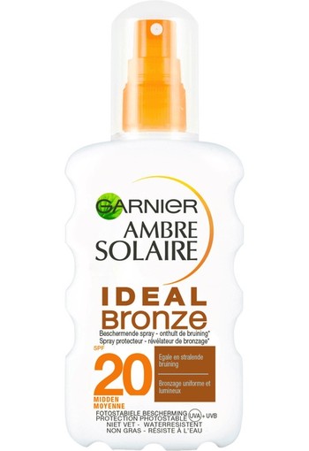Garnier Ambre Solaire Ideal Bronze Zonnebrandspray SPF20-200ml