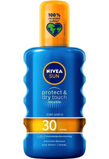 NIVEA SUN Zonnebrand - Protect & Refresh Transparante Zonnespray - SPF30 - 200 ml
