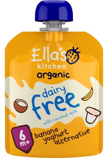 Ella's Kitchen 6+ Dairy Free Yoghurt Bananen Bio 90 gram