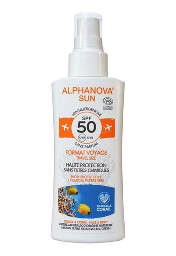 Alphanova Sun Sun spray SPF50 gevoelige huid (90 Gram)