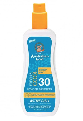 Australian Gold Fresh & cool active chill spray gel SPF 30 (237 Milliliter)